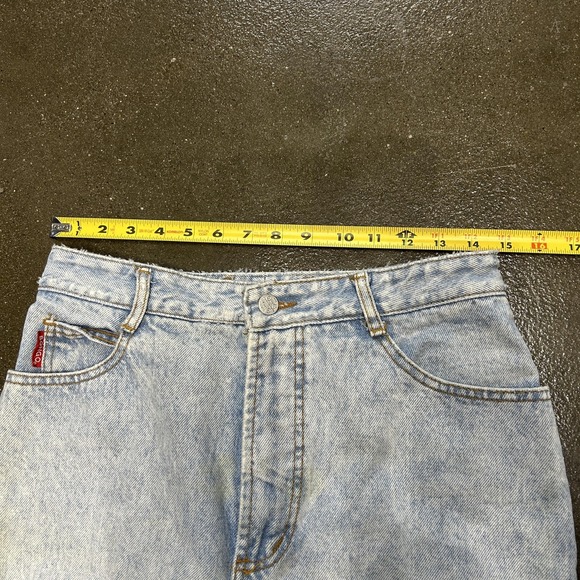 High Waist Jeans Womens Small Light Wash Distressed Ripped Denim Mom Pants - Picture 4 of 7